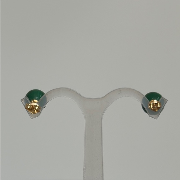 14k real solid gold malachite Earrings - Picture 7 of 7